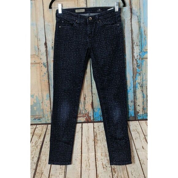 Adriano Goldschmied Womens Size 25R Blue Stevie Ankle Slim Straight Denim Jeans - Picture 1 of 8